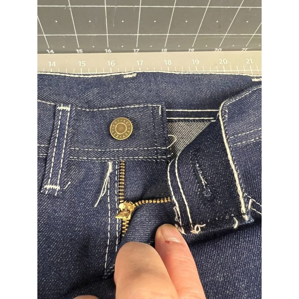 Key Brand Heavyweight Work Dungarees Triple Stitched Rivets 1990's NOS Deadstock - Picture 12 of 14